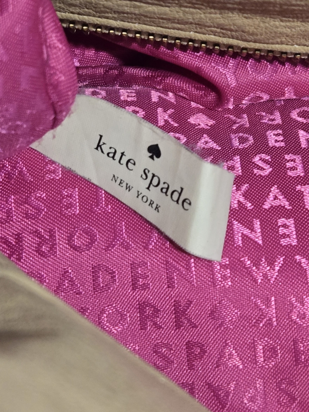 kate spade Berkshire Road Palamino Pebbled Leather Satchel in Tan - Picture 13 of 16